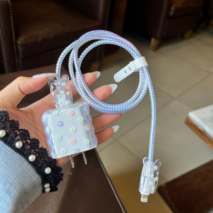 CT-(K) newชุดถนอมสายชาร์จ ลายมาใหม่ สินค้าสำหรับไอโฟน18w-20w สินค้าพร้อมส่งจากไทย ราคา ถูกที่สุด ดีลบีเคเค แกลเลอรีภาพที่ 6