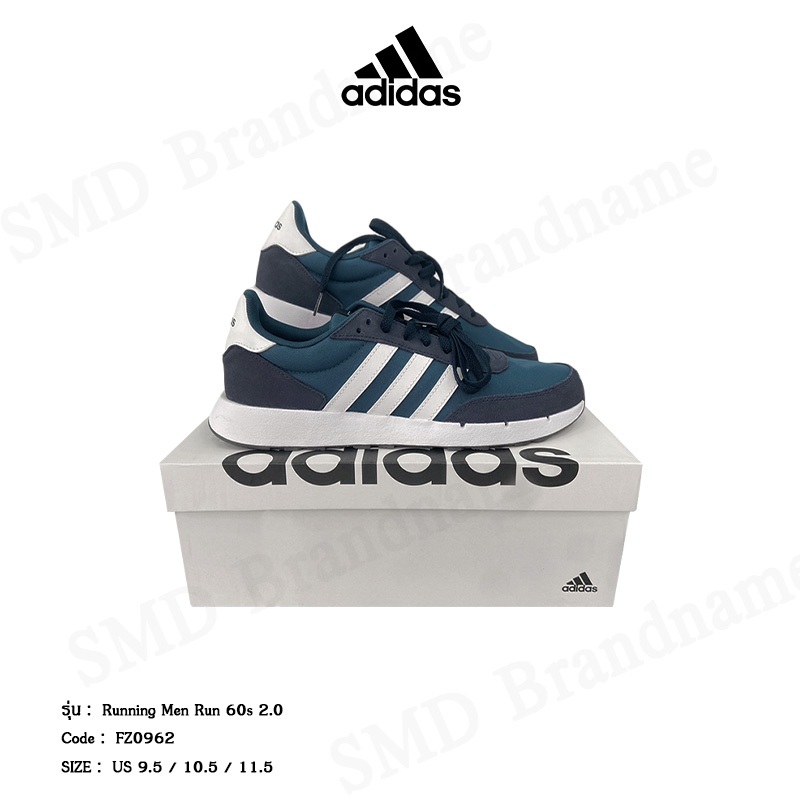 Adidas รองเท้าผ้าใบ รุ่น Running Men Run 60s 2.0 Code: FZ0962