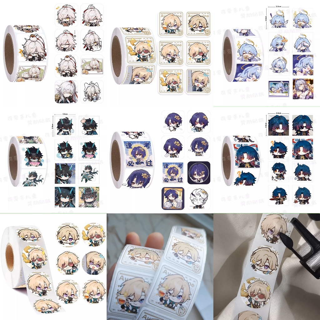 พร้อมส่งจากไทยม้วนสติกเกอร์/พิมพ์คุกกี้ Honkai Star Rail