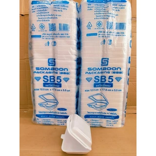 (ชุดละ 2 แพค) โฟม ถาด กล่องข้าว ถ้วย ยี่ห้อSB