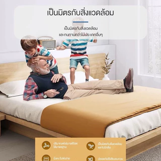 DUDEE เตียงพร้อมตู้ข้างเตียง สไตล์ญี่ปุ่น (ติดตั้งฟรี) **อ่านเนื้อหารายละเอียดสินค้า**