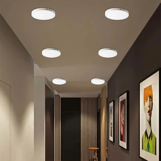 ไฟดาวน์ไลท์ ดาวน์ไลท์ led ดาวไลท์ติดลอย Downlight ไฟกลม โคมไฟเพดาน ติดลอย 6W 12W 18W 24W ไม่ต้องเจาะ แสงขาว รับประกัน3ปี