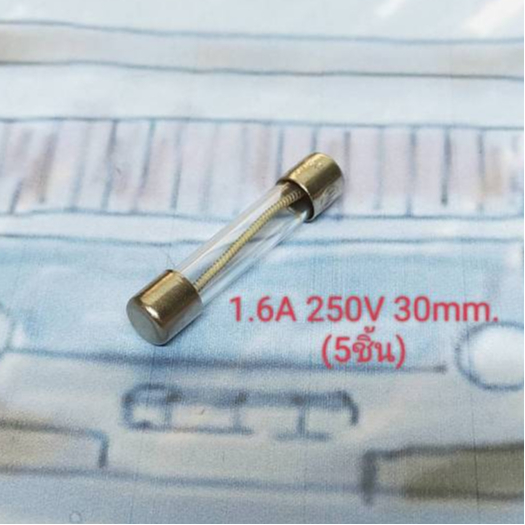 FUSE 1.6A 250V 30mm. SLOW BLOW (5ชิ้น)