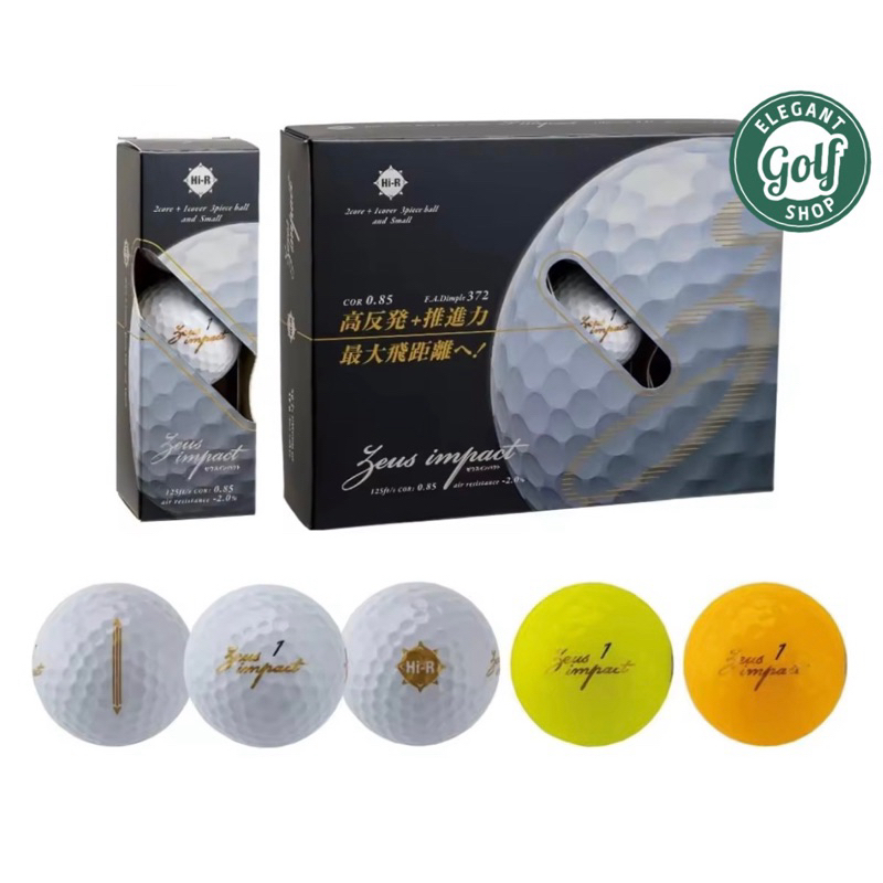 (ส่งไวที่สุดในช๊อปปี้)⛳️ลูกกอล์ฟKasco Zeus Impact 2 Golf Ballลูกกอล์ฟ หน้าเด้ง ตีไกล ลูกเล็กพัตลงง่า