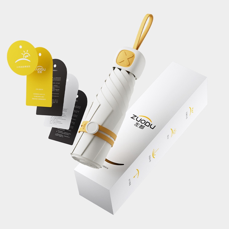 ร่ม Zuodu [ZD203] Capsule Umbrella Candy Color ร่มพับ ผ้าโพลีเอสเตอร์กันน้ำ กันรังสี UV99% UPF50+ - DIMI — صورة 8