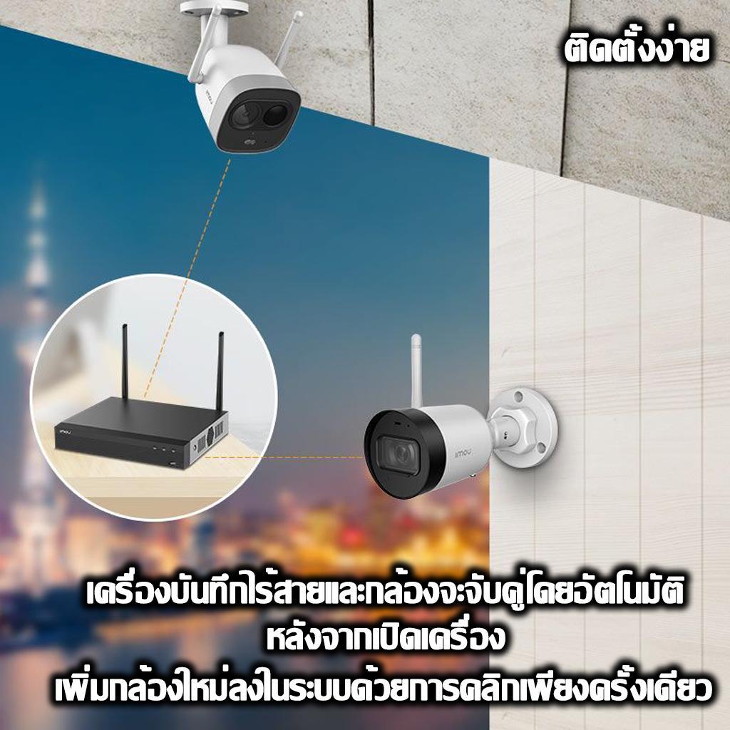 IMOU เครื่องบันทึกกล้องวงจรปิด NVR1104HS-W-S2 NVR wifi Series  สำหรบกล้องไร้สาย Wi-Fi NVR Recorder