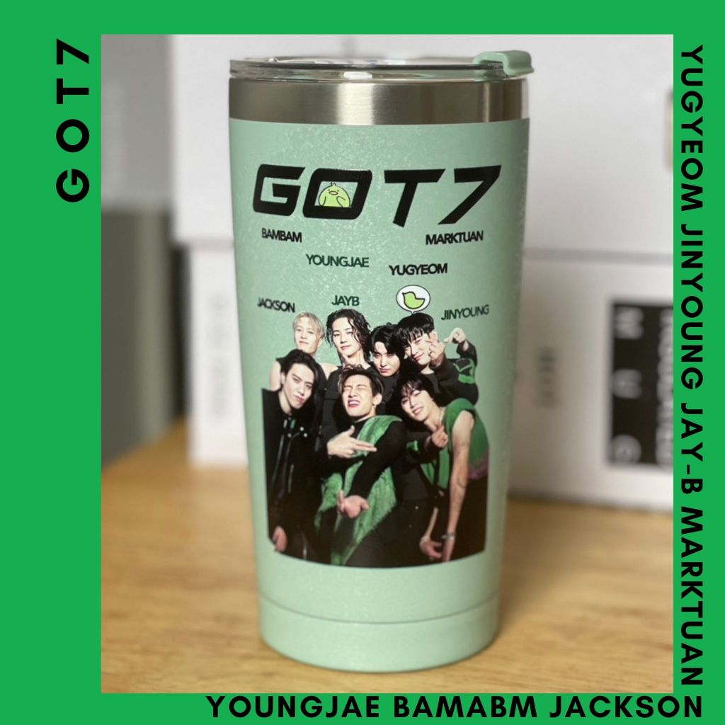 GP0. แก้วรูปถ่ายสมาชิก GOT7 : GOT7 : Marktuan : Bambam : Jackson : Yugyeom : Youngjae : Jinyoung : J