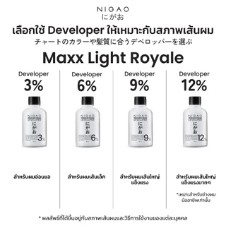 [ครีมฟอกสีผม] NIGAO Maxx Light Bleaching Cream | นิกาโอะ ฟอกสีผม กัดสีผม สีย้อมผม 100 mL