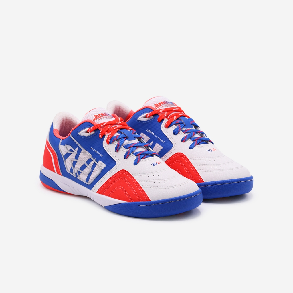 Breaker รุ่น Breaker Drive (BD012) รองเท้าฟุตซอลเบรกเกอร์  สี White Blue Size 38-44