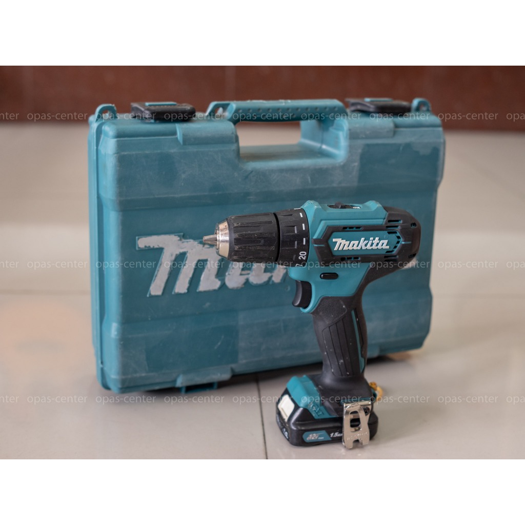 สว่านไขควงไร้สาย MAKITA รุ่น DF333D กำลัง 12 โวลต์ +แบต2ก้อน + ที่ชาร์ท กล่อง มือสอง ของแท้