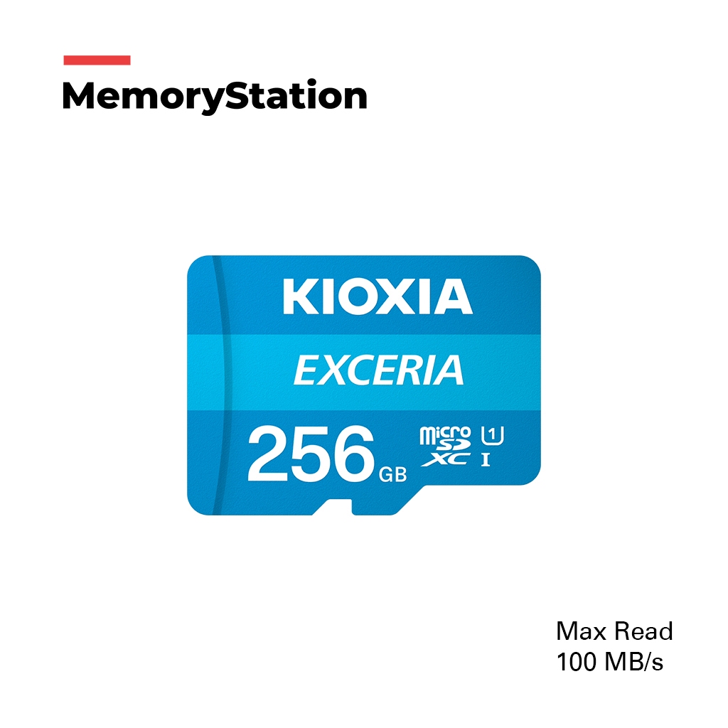 KIOXIA microSD exceria 256GB ของแท้จากประเทศญี่ปุ่น MAX READ 100MB/s