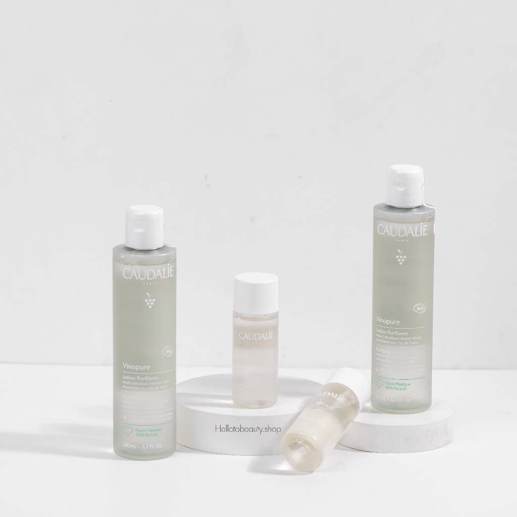 [ขวดเล็กเหลือ 100.- ใช้โค้ดในไลฟ์สด] CAUDALIE Vinopure Clear Skin Purifying Toner