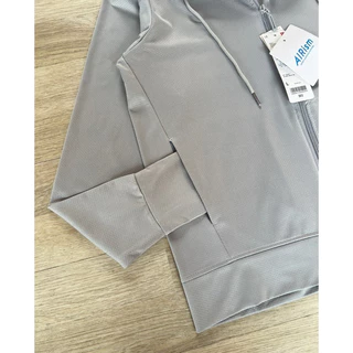 AIRism UV Protection เสื้อแขนยาวกันยูวี สีเทา (แนะนำ+1ไซส์)