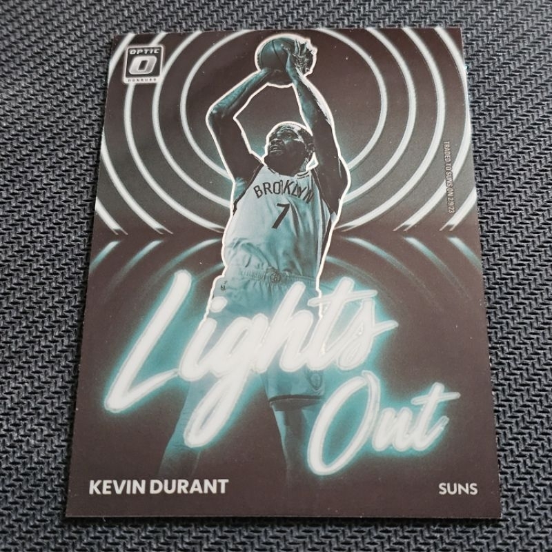 Kevin Durant 2022-23 Donruss Optic Lights Out base