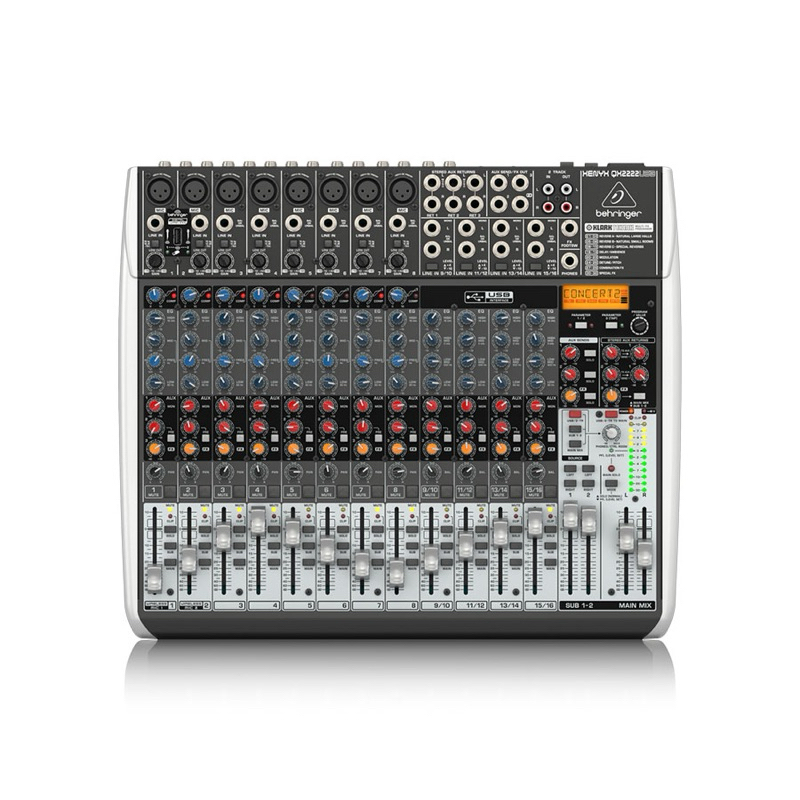 มิกเซอร์ BEHRINGER XENYX QX2222USB มิกเซอร์ อนาล็อก 22-Input 2/2-Bus