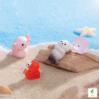 โมเดลตุ๊กตาสัตว์น้ำ มหาสมุทร ปะการัง น่ารัก ดินปั้น ปักสวนถาด เรซิ่นจิ๋ว จัดสวน สวนถาด แต่งสวนจิ๋ว ตกแต่งบ้าน