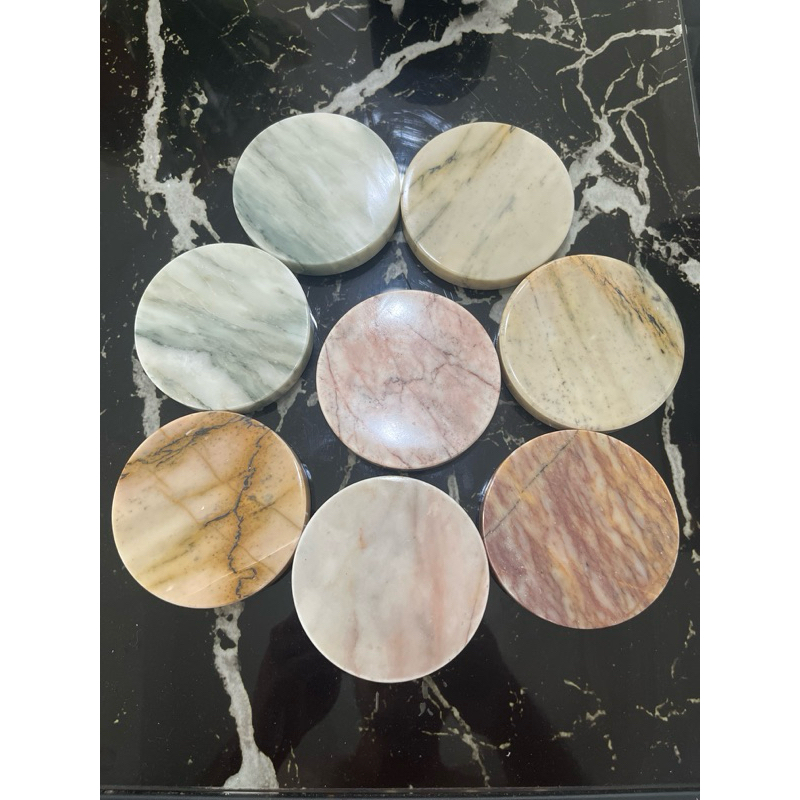 แผ่นหินอ่อนแท้ รองแก้ว หินรองแก้ว