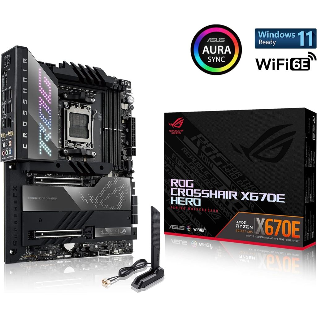 MAINBOARD (เมนบอร์ด) ASUS ROG CROSSHAIR X670E HERO (SOCKET AM5)