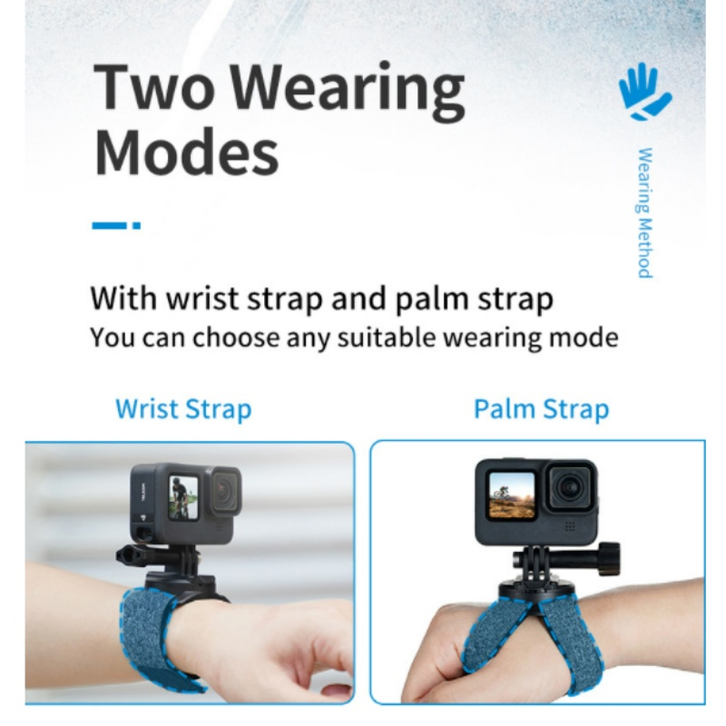 Telesin Wrist Strap - Upgrated Version 360 degree rotary สำหรับ GOPROทุกรุ่น,DJI Action 5Pro/4/3,Insta360