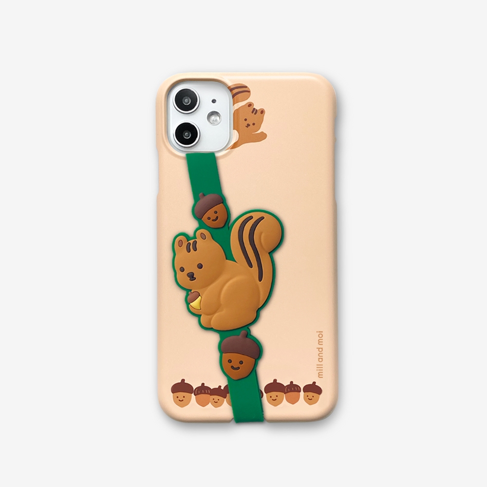 Mill and Moi Silicone Phone Strap สายรัดสำหรับถือโทรศัพท์ได้ถนัดมือ พร้อมส่ง นำเข้าจากเกาหลี