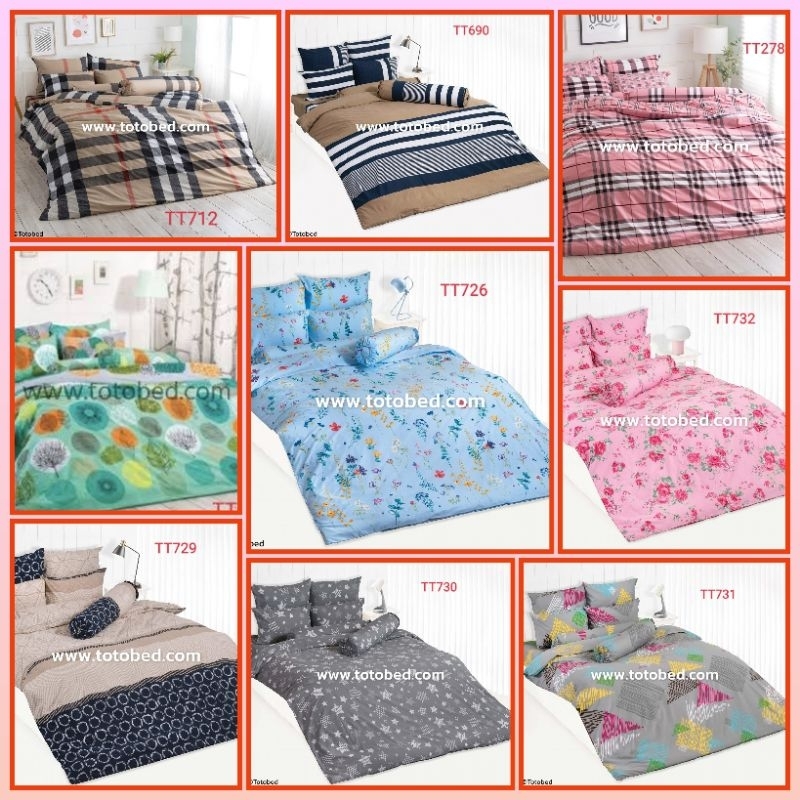 ผ้าปูที่นอน TOTO 3.5 ฟุต(ไม่รวมผ้าห่มนวม)