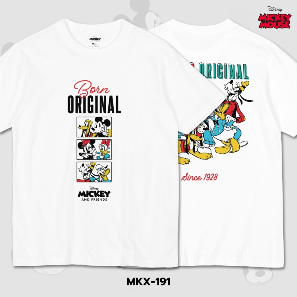 Power 7 Shop เสื้อยืดการ์ตูน มิกกี้เมาส์ ลิขสิทธ์แท้ DISNEY (MKX-191)