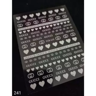 K2.[39 แบบให้เลือก]สติ๊กเกอร์แบรนด์ยอดฮิต สำหรับตกแต่งเล็บ แบบมีกาวในตัว ลอกแปะได้เลย