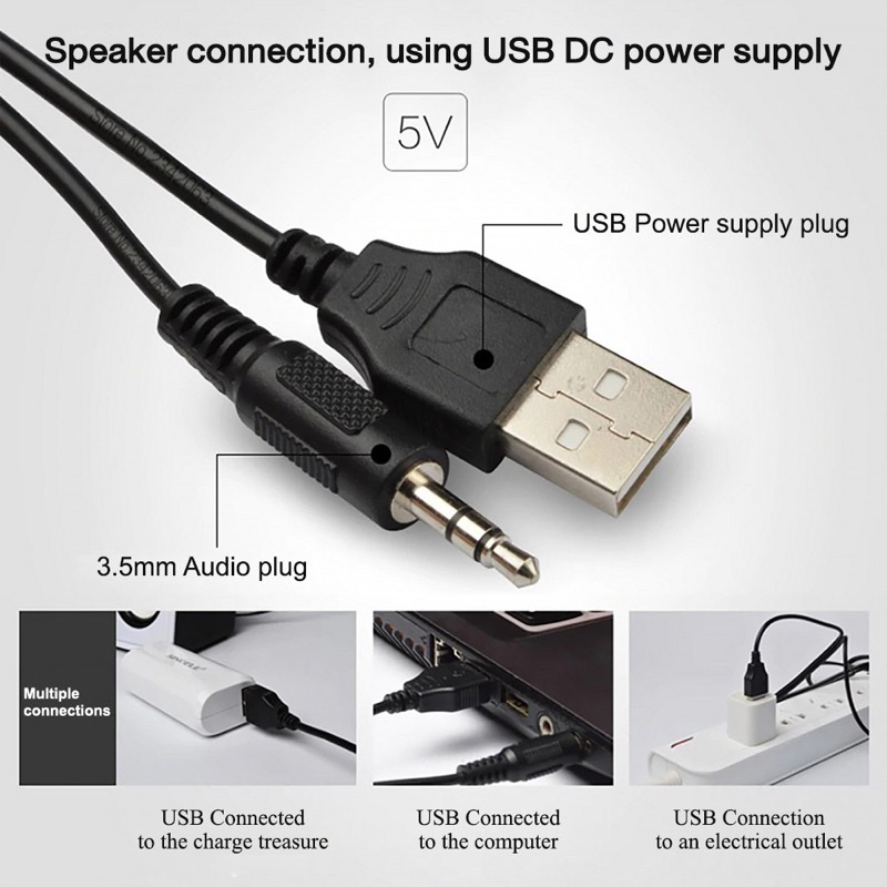 OKER ลำโพง USB SP-835 เสียงดีๆ Multimedia Speaker Micro รูปที่ 2