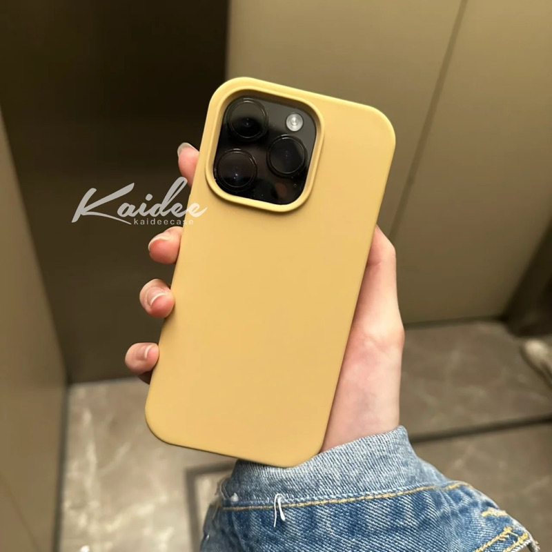 SiliconeCase KD03-เคสซิลิโคนกำมะหยี่สีพื้น ลบรอยปากได้ เคสสำหรับรุ่นiPhone ราคา ถูกที่สุด ดีลบีเคเค แกลเลอรีภาพที่ 6