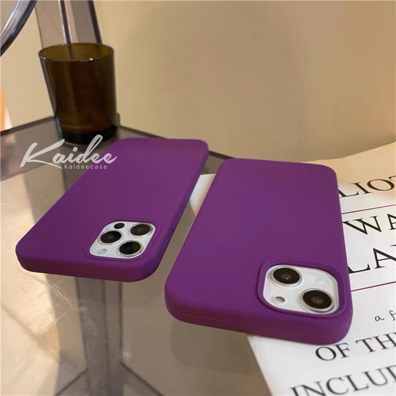 SiliconeCase KD03-เคสซิลิโคนกำมะหยี่สีพื้น ลบรอยปากได้ เคสสำหรับรุ่นiPhone ราคา ถูกที่สุด ดีลบีเคเค แกลเลอรีภาพที่ 7