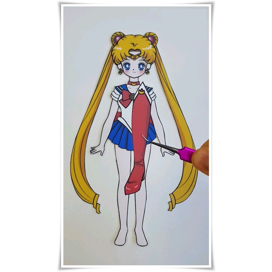🌟SailorMoon_paperdoll ตุ๊กตากระดาษ บ้านตุ๊กตากระดาษ ของเล่นแฮนด์เมดไร้เสียง DIY ของเล่นเสริมพัฒนาการ