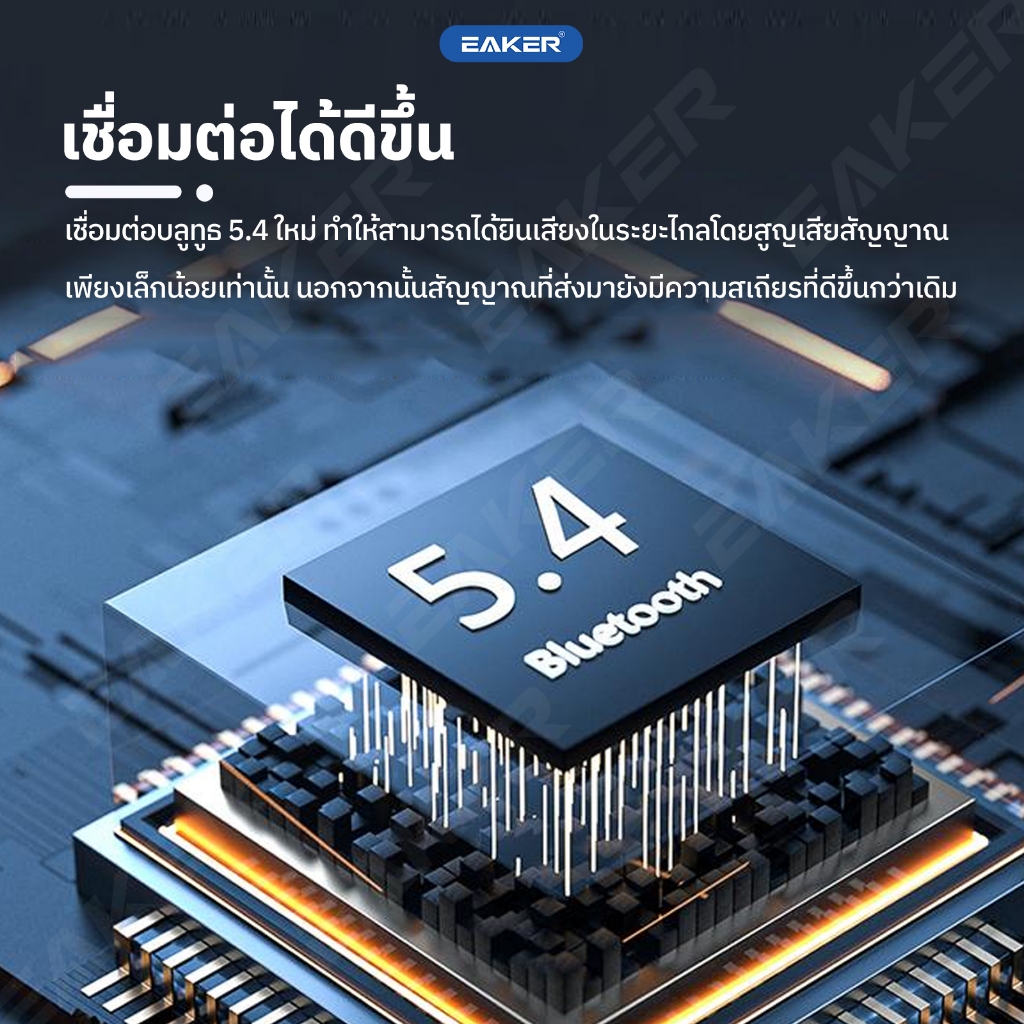 EAKER OWS X1 หูฟังบลูทูธ  Bluetooth 5.4 เสียงดีแบตเตอรี่ใช้งานได้ 11 ชั่วโมง ชาร์จเร็วแค่1.5 ชั่วโมง