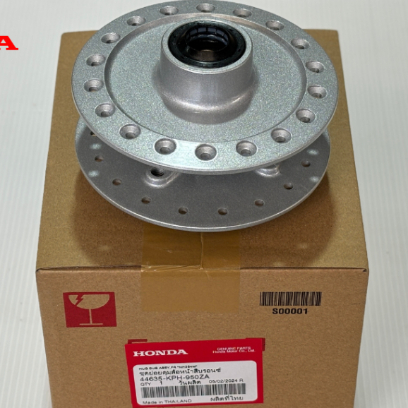 ดุมล้อหน้า Wave125R/S/X 04-05 Wave125i บังลม ไมล์ดิจิตอล แท้ศูนย์ HONDA 44635-KPH-950ZA เวฟ125R/S
