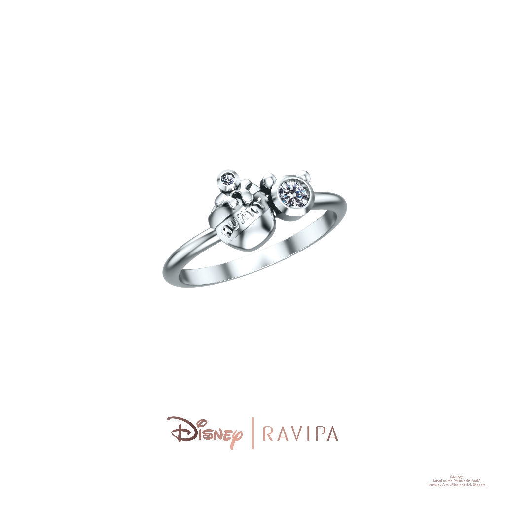 Ravipa | Pooh’s Hunny Pot Ring (CZ Diamond)