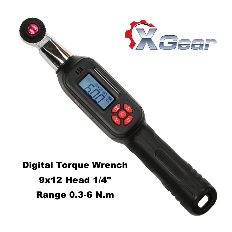XGEAR ประแจปอนด์ดิจิตอล 0.3-6 N.m