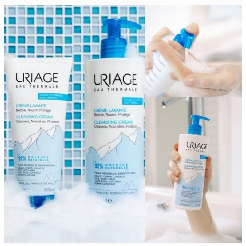 พร้อมส่ง แท้💯 Uriage Cleansing Cream ครีมทำความสะอาด Face -Body-Hair 500ml.