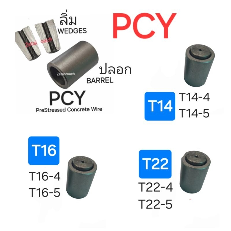 .PCY กิ๊บจับลวด 4มิล 5มิล  PC-WIRE POST TENSION  เหล็กเกรดชุบแข็ง High Strength – โปรปัง