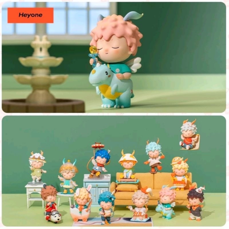 [ส่งเลย] ยกเซต โมเดล Heyone Huhu Weekend Fantasy Travel Notes Blind Box ฟิกเกอร์