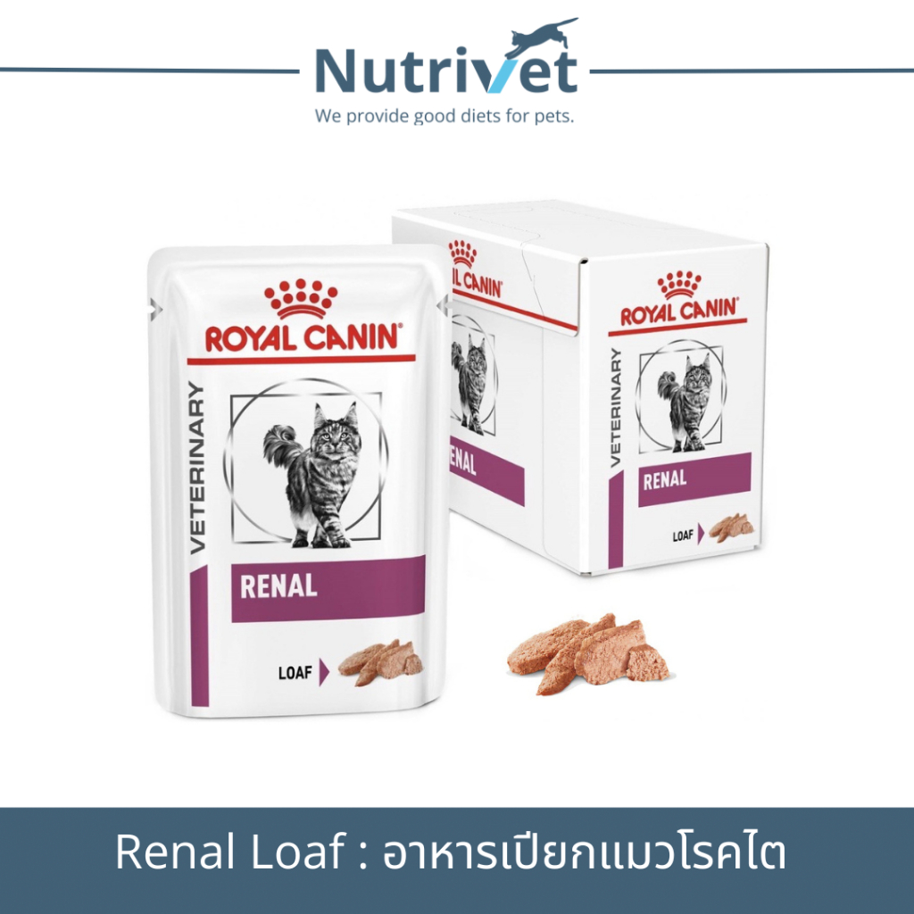 Royal Canin Renal pouch loaf 85g x 12 ซอง(1 กล่อง = 12 ซอง)