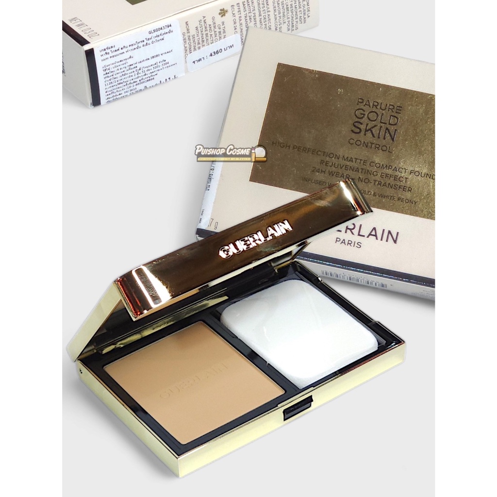 ป้ายไทย Guerlain Parure Gold Skin Control High Perfection Matte Compact Foundation 8.7 G