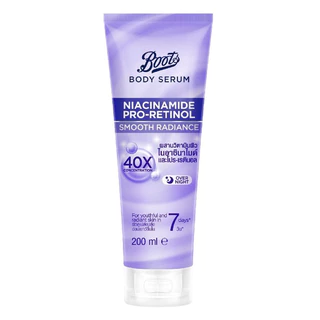 พร้อมส่ง Boots Niacinamide Pro-retinol bodylotion เพื่อผิวเปล่งปลั่ง อ่อนเยาว์ 200 ml