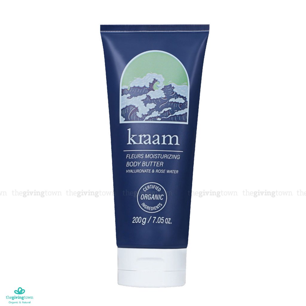 KRAAM Fleurs Moisturizing Body Butter (Hyaluronate & Rose Water) โลชั่นเนื้อบัตเตอร์