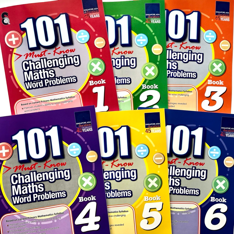 SAP 101 Challenging Maths Word Problems, Grade 1-6