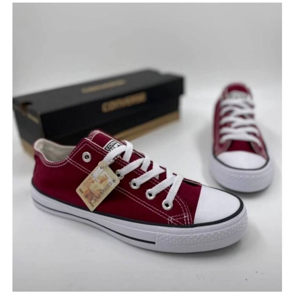 รองเท้าผ้าใบ converse all star ใส่ทำงานเดินเที่ยว มีสำหรับของผู้ชายและผู้หญิงใส่ได้ (มีไซด์ 36-45) สีดำขาว