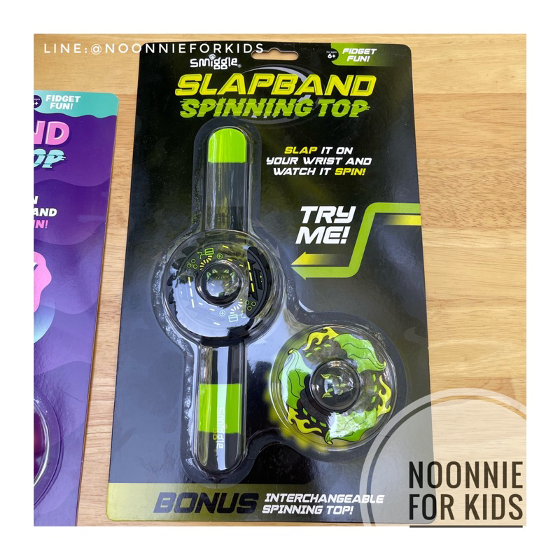 สายคาดข้อมือ Fidget Fun หน้าปัด 2in1 หมุนได้ Smiggle Spinning Top Slapband - รูปที่ 2
