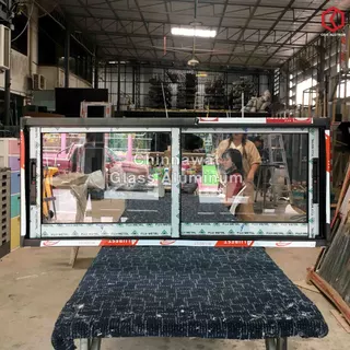 🏡 120x50หน้าต่างบานเลื่อนอลูมิเนียม🏡แบ่ง2ช่อง 🏡พร้อมส่ง🚚ค่าส่งถูก🏡,คุ้มค่าคุ้มราคา🏡