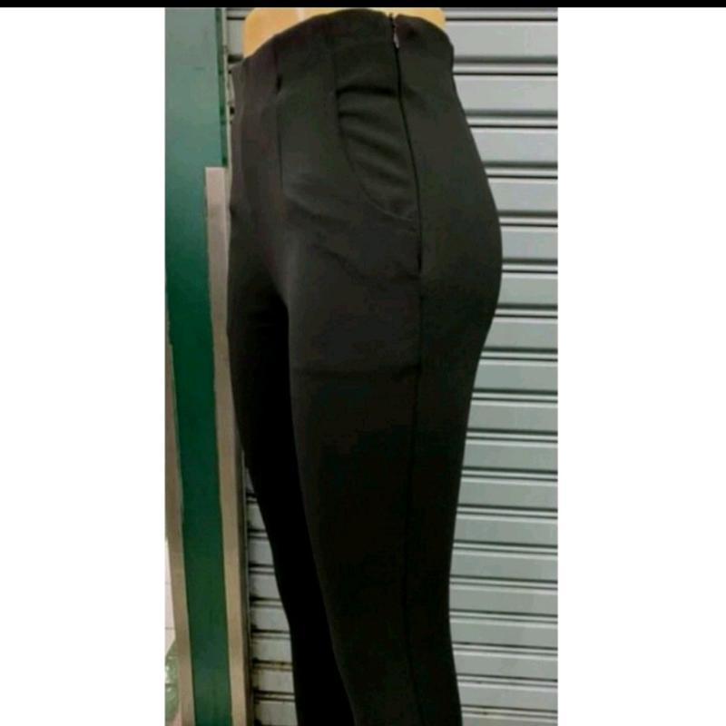 กางเกงโรเชฟ 9 ส่วน(Size S-36) เอวสูง ผ้าโรเชฟแท้ ซิปข้าง ทรงเดฟ กระชับพอดี รูปที่ 2