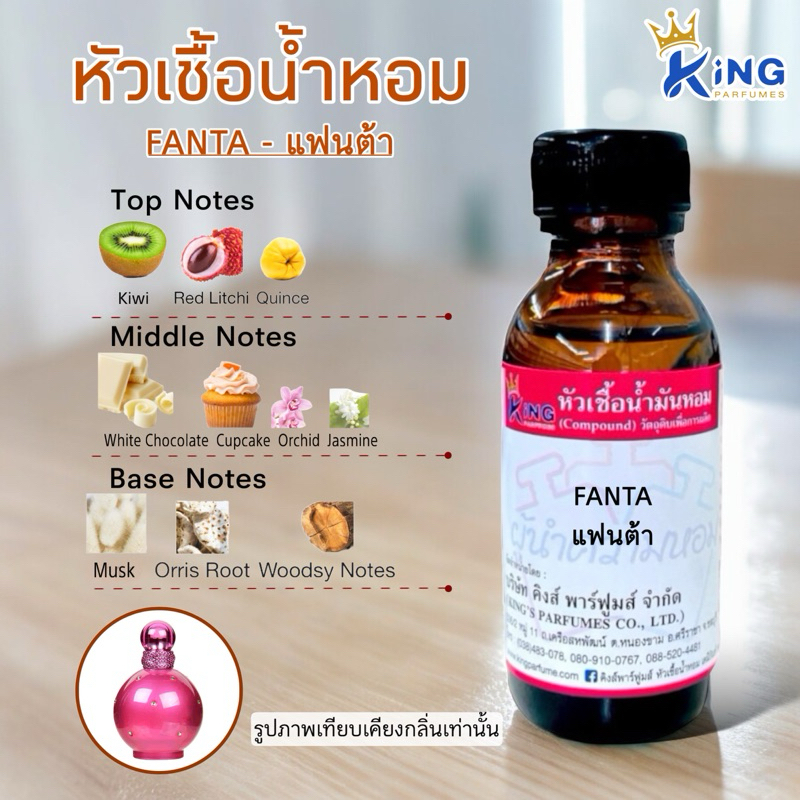 หัวเชื้อน้ำหอมแท้100%30-100ML.กลิ่น FANTA แฟนต้า