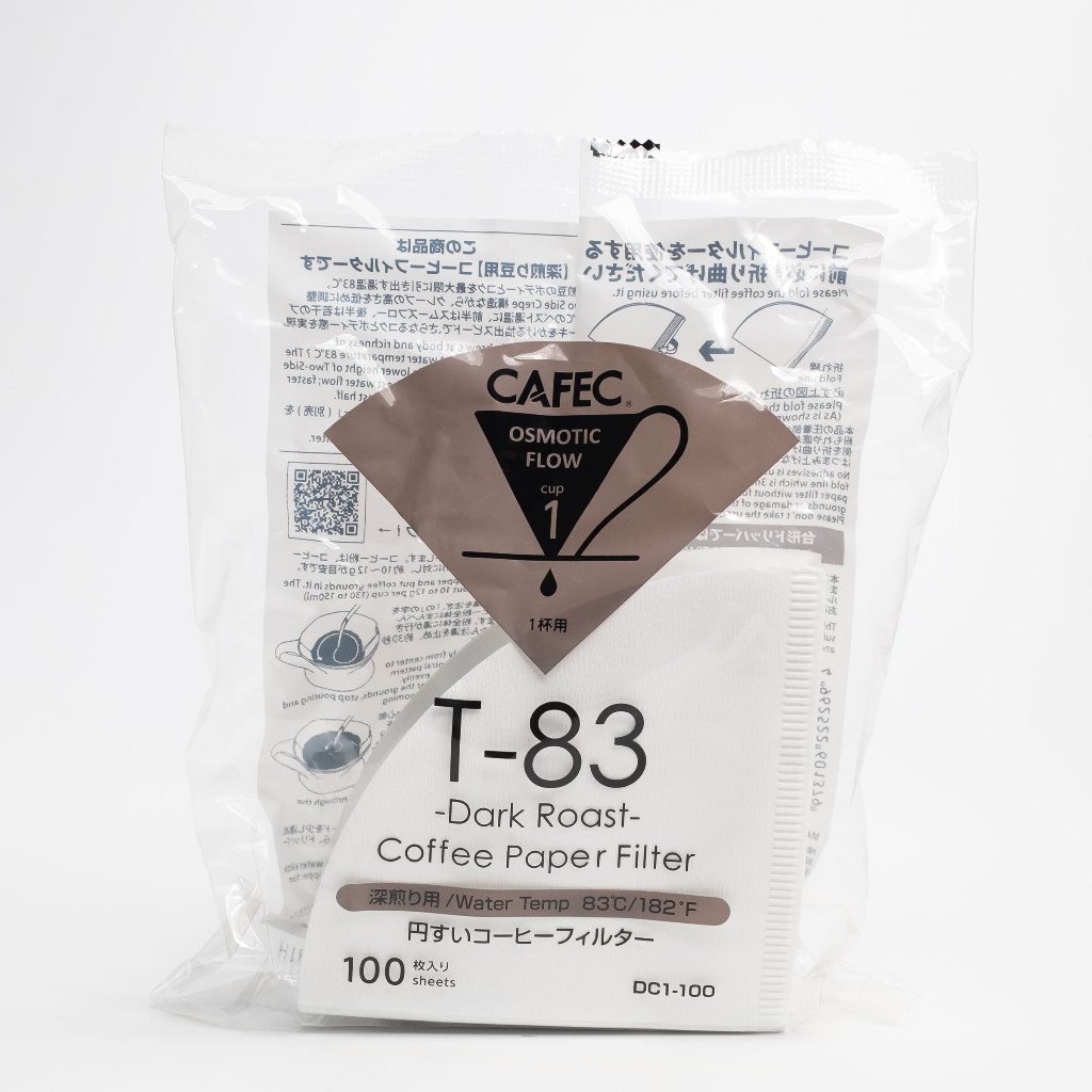 CAFEC Dark Roast Paper Filter T-83 / TH-2 [Cone Shape]