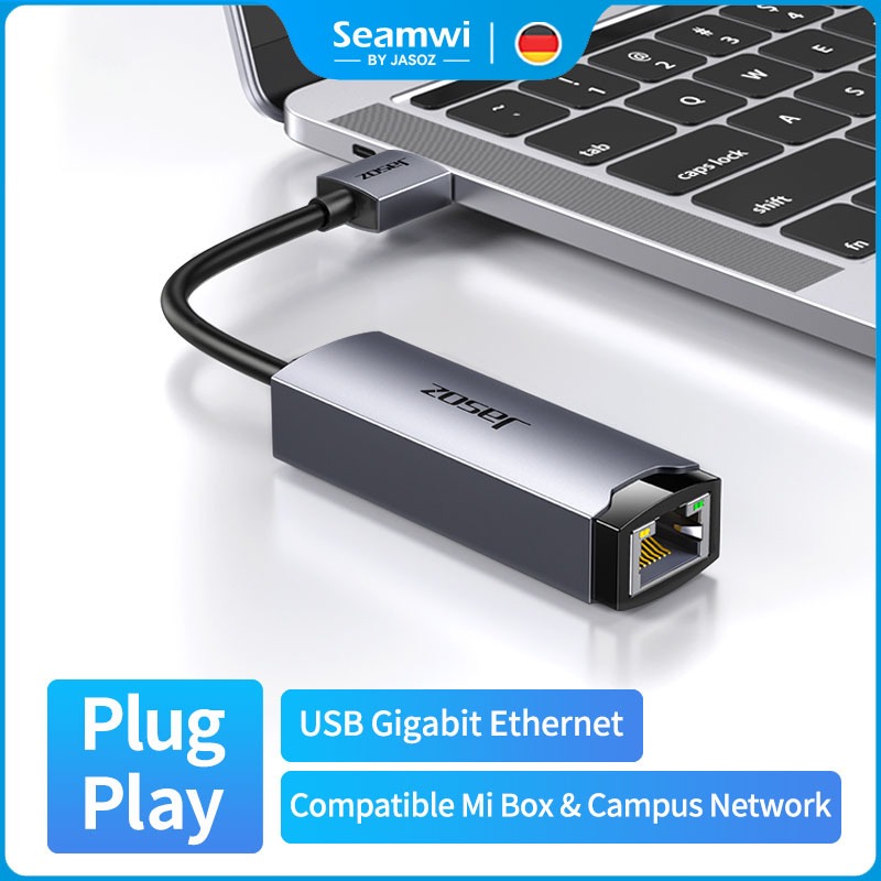 Seamwi USB 3.0 to Ethernet Adapter รองรับความเร็วสูงสุด 1000Mbps Gigabit Lan Gigabit Network Adapter